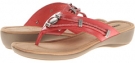 Coral Leather Minnetonka Silverthorne Thong for Women (Size 6)