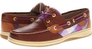 Tan Bear/Pink Plaid Sperry Top-Sider Bluefish 2-Eye for Women (Size 5)