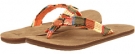 Orange Stripe Sanuk Fraidy Cat for Women (Size 9)