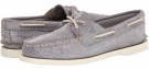 Silver Sparkle Suede Sperry Top-Sider A/O 2 Eye for Women (Size 11)