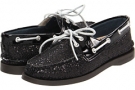 Black Glitter/Patent Sperry Top-Sider A/O 2 Eye for Women (Size 9.5)