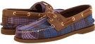 Purple Plaid/Brown Sperry Top-Sider A/O 2 Eye for Women (Size 5)