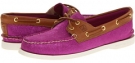 Pink Sparkle Suede/Cognac Sperry Top-Sider A/O 2 Eye for Women (Size 10)