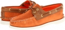 Orange Sparkle Suede/Cognac Sperry Top-Sider A/O 2 Eye for Women (Size 5.5)