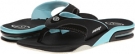 Black/Light Blue Reef Fanning for Men (Size 9)