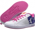 White/Crazy Pink/Orange DC Court Graffik W for Women (Size 7.5)