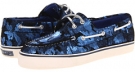 Blue Metallic Camo Suede Sperry Top-Sider Bahama 2-Eye for Women (Size 6)