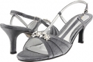 Pewter Satin Annie Lola for Women (Size 6)