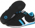 Black/White/Cyan Globe Pulse for Men (Size 8)