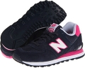 Navy/Pink New Balance Classics W574 for Women (Size 11)
