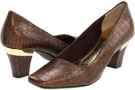 Cognac Lizard Print J. Renee Mary for Women (Size 6)