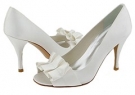 White Satin Stuart Weitzman Bridal & Evening Collection Gigi for Women (Size 12)