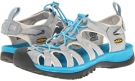 Neutral Gray/Vivid Blue Keen Whisper for Women (Size 5)