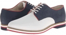 White/Navy/Red Bass Buckingham for Men (Size 8.5)