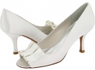 White Satin Stuart Weitzman Bridal & Evening Collection Gigiritz for Women (Size 10.5)