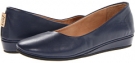 Navy Leather French Sole Zeppa for Women (Size 7.5)