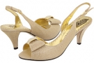 Gold Glimmer Fabric J. Renee Dayna for Women (Size 7)