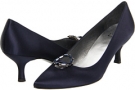 Navy Satin Stuart Weitzman Bridal & Evening Collection Ringtones for Women (Size 8)