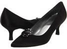 Black Satin Stuart Weitzman Bridal & Evening Collection Ringtones for Women (Size 7)