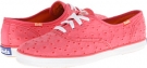 Coral Eyelet Keds Champion Eyelet for Women (Size 10)