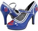 Blue Patent Pleaser USA Contessa-56 for Women (Size 10)