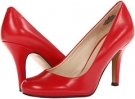 Red Leather Nine West Ambitious for Women (Size 6)