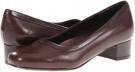 Mocha Soft Kid Leather/Stretch PU Trotters Dora for Women (Size 7.5)