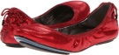 Tango Red Metallic Cole Haan Air Bacara Ballet for Women (Size 6)