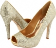 Gold Glitter Badgley Mischka Humbie II for Women (Size 6)