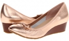 Rose Gold Metallic Cole Haan Air Tali Lace Wedge for Women (Size 7.5)