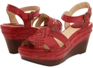 Red Leather Frye Carlie Huarache Ankle for Women (Size 9.5)