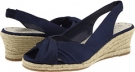 Navy Silk Bella-Vita Sangria for Women (Size 8)