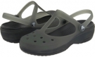 Black/Black Cow Silk Crocs Carlie Mary Jane for Women (Size 7)