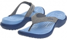 Silver/Bijou Blue Crocs Capri IV for Women (Size 4)