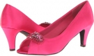 Fuchsia Satin Annie Carley for Women (Size 9)