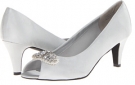 Silver Satin Annie Carley for Women (Size 7.5)