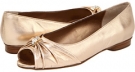 Gold Metallic Leather Vigotti Artie for Women (Size 7.5)