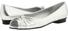 Silver Metallic Leather Vigotti Artie for Women (Size 6)