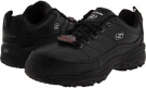 Black/Black Cow Silk SKECHERS Work D'Lite SR Enchant - Safety Toe for Women (Size 8)