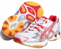 White/Red/Silver ASICS GEL-Volleycross 3 for Women (Size 8)
