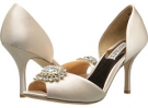 Natural Pink Satin Badgley Mischka Lacie for Women (Size 9.5)