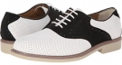 White/Black Perforated Bass Buchanon for Men (Size 8.5)