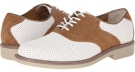 White/Taupe Perforated Bass Buchanon for Men (Size 8.5)