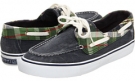 Navy/ Red Sparkle Plaid Sperry Top-Sider Biscayne for Women (Size 9.5)
