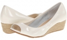 Ivory Patent/Jute Cole Haan Air Tali OT Wedge 40 for Women (Size 10)