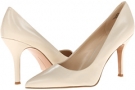 Off White Leather Nine West Flax for Women (Size 8.5)