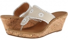 Bone/White Jack Rogers Marbella Mid-Height Espadrille for Women (Size 9)