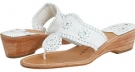 White Jack Rogers Palm Beach Navajo Midwedge for Women (Size 8)