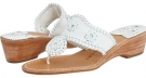 White Jack Rogers Palm Beach Navajo Midwedge for Women (Size 5)