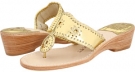 Gold Jack Rogers Hamptons Navajo Midwedge for Women (Size 6)